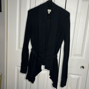 Converse One Star (Target) Black Waffle Weave Cover-Up Cardigan Jacket